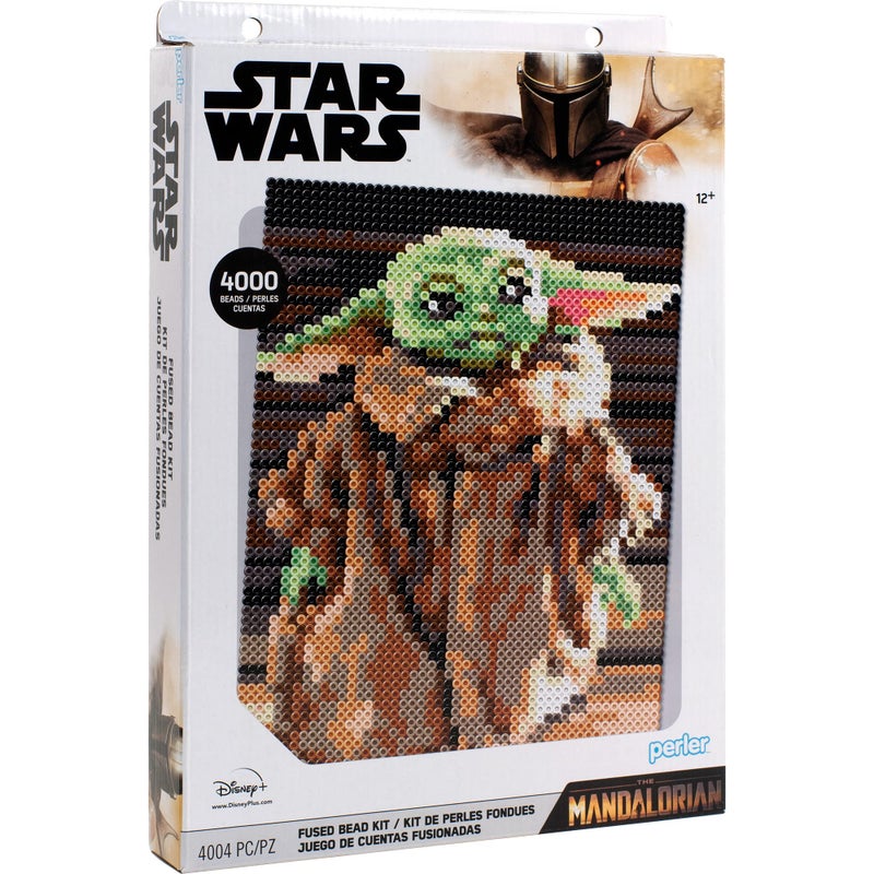 Perler 80-54391 The Mandalorian Baby Yoda Star Wars Fuse Bead Deluxe Box Kit, 4005 - Image 5